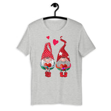 Load image into Gallery viewer, Valentine couple Sublimation Gnomes Matching Short-Sleeve Unisex T-Shirt