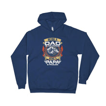 Load image into Gallery viewer, Father Dad Being A Dad Is An Honor Being A Papa Unisex Fleece Hoodie