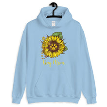 Load image into Gallery viewer, Mother Mom Sunflower Dog Mom Paw Funny Gift Unisex Hoodie