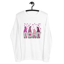 Load image into Gallery viewer, Valentine couple Cute Nordic Gnomes Love Hearts Unisex Long Sleeve Tee