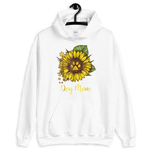 Load image into Gallery viewer, Mother Mom Sunflower Dog Mom Paw Funny Gift Unisex Hoodie