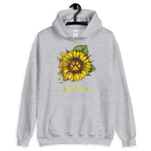 Load image into Gallery viewer, Mother Mom Sunflower Dog Mom Paw Funny Gift Unisex Hoodie