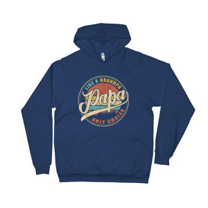 Father Dad Vintage Retro Papa like a Grandpa Unisex Fleece Hoodie