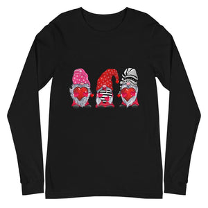 Valentine couple Cute Gnomes Gift Couple Matching Unisex Long Sleeve Tee