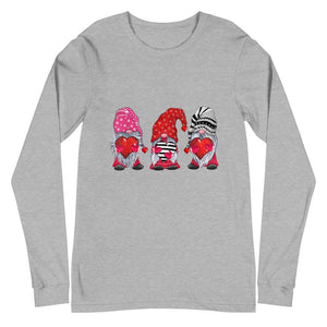 Valentine couple Cute Gnomes Gift Couple Matching Unisex Long Sleeve Tee