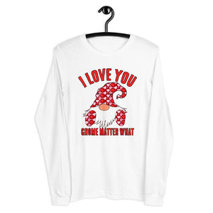 Valentine couple Cute Nordic Gnome I Love You Unisex Long Sleeve Tee