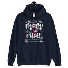 Load image into Gallery viewer, Mother Mom I Have Two Titles Mom And Mimi Floral Unisex Hoodie
