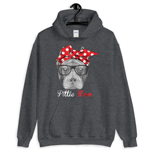 Mother Mom Pittie Mom Shirt for Pitbull Dog Lovers Unisex Hoodie