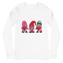 Load image into Gallery viewer, Valentine couple Cute Gnomes Gift Couple Matching Unisex Long Sleeve Tee
