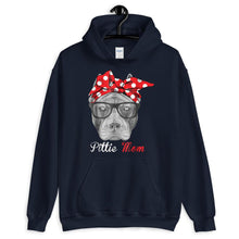 Load image into Gallery viewer, Mother Mom Pittie Mom Shirt for Pitbull Dog Lovers Unisex Hoodie
