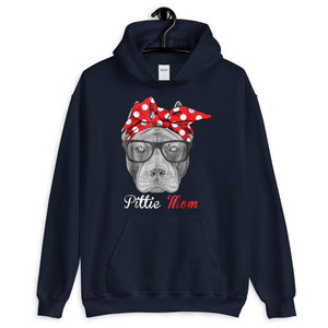 Mother Mom Pittie Mom Shirt for Pitbull Dog Lovers Unisex Hoodie