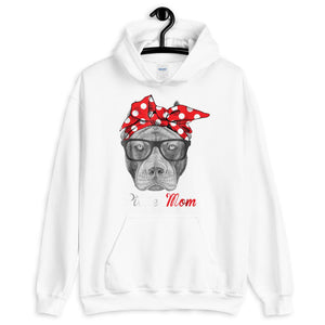 Mother Mom Pittie Mom Shirt for Pitbull Dog Lovers Unisex Hoodie