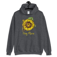 Load image into Gallery viewer, Mother Mom Sunflower Dog Mom Paw Funny Gift Unisex Hoodie
