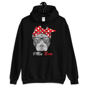 Mother Mom Pittie Mom Shirt for Pitbull Dog Lovers Unisex Hoodie