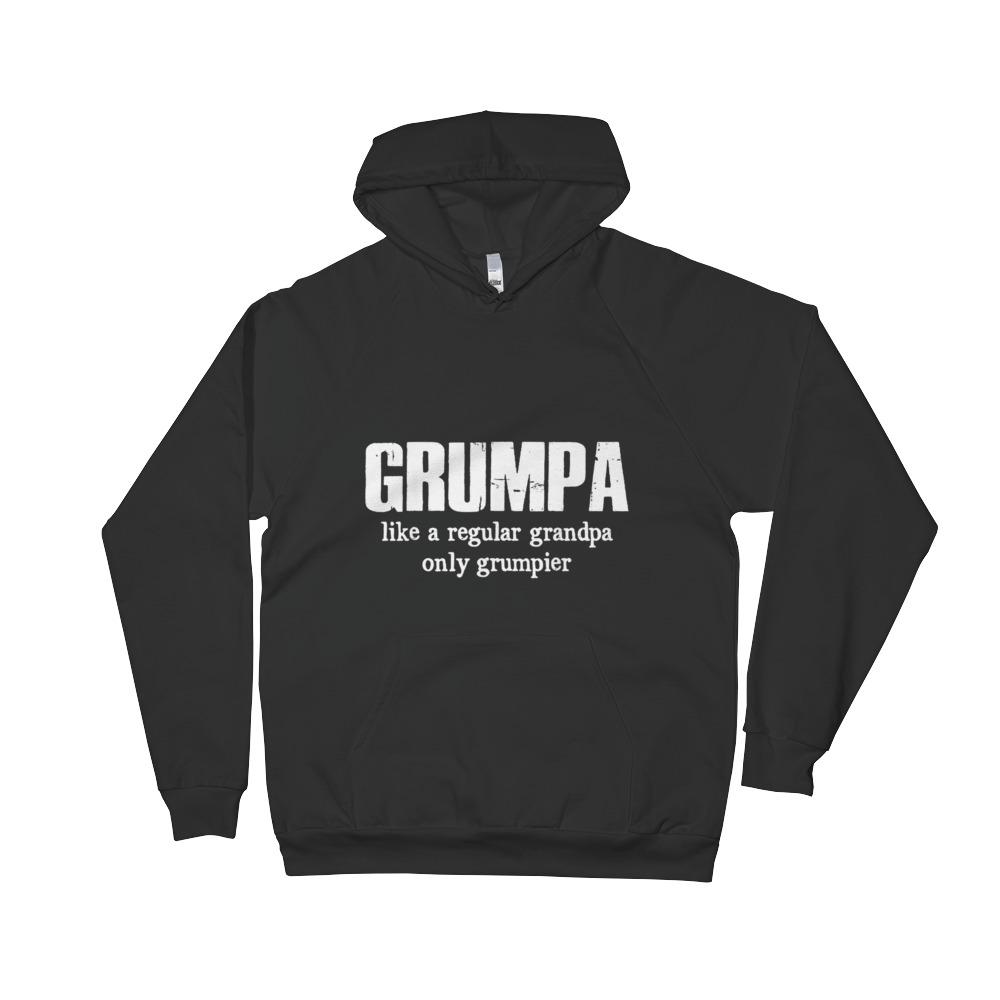 Father Dad Grumpa Like A Regular Grandpa Only Unisex Fleece Hoodie